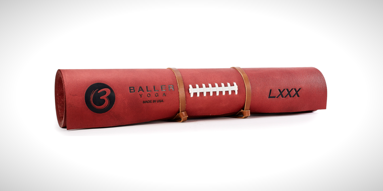Image of BallerYoga – Pebble-Grain Football Leather Mat