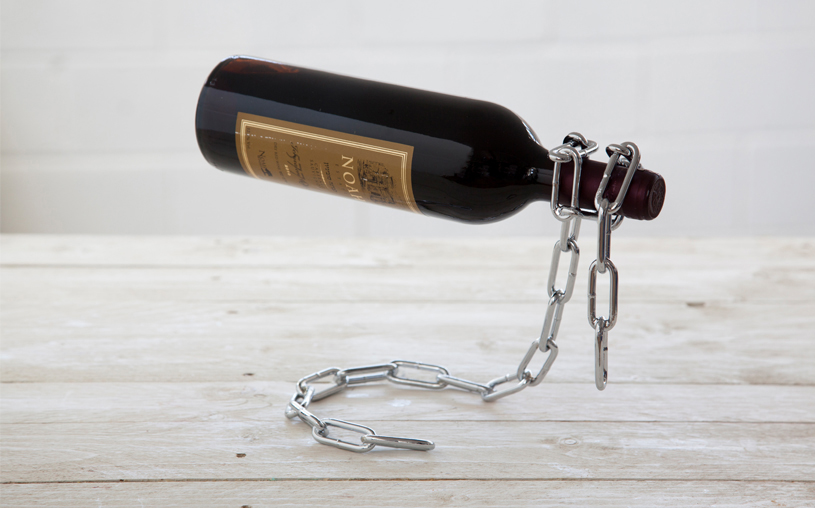 Image of Chain Wine Bottle Holder