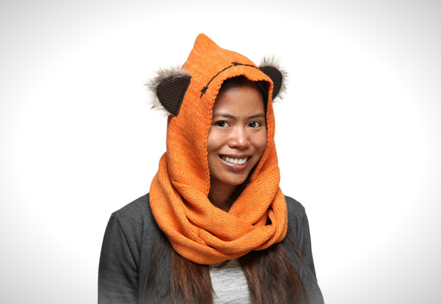 Image of Ewok Knit Hooded Scarf