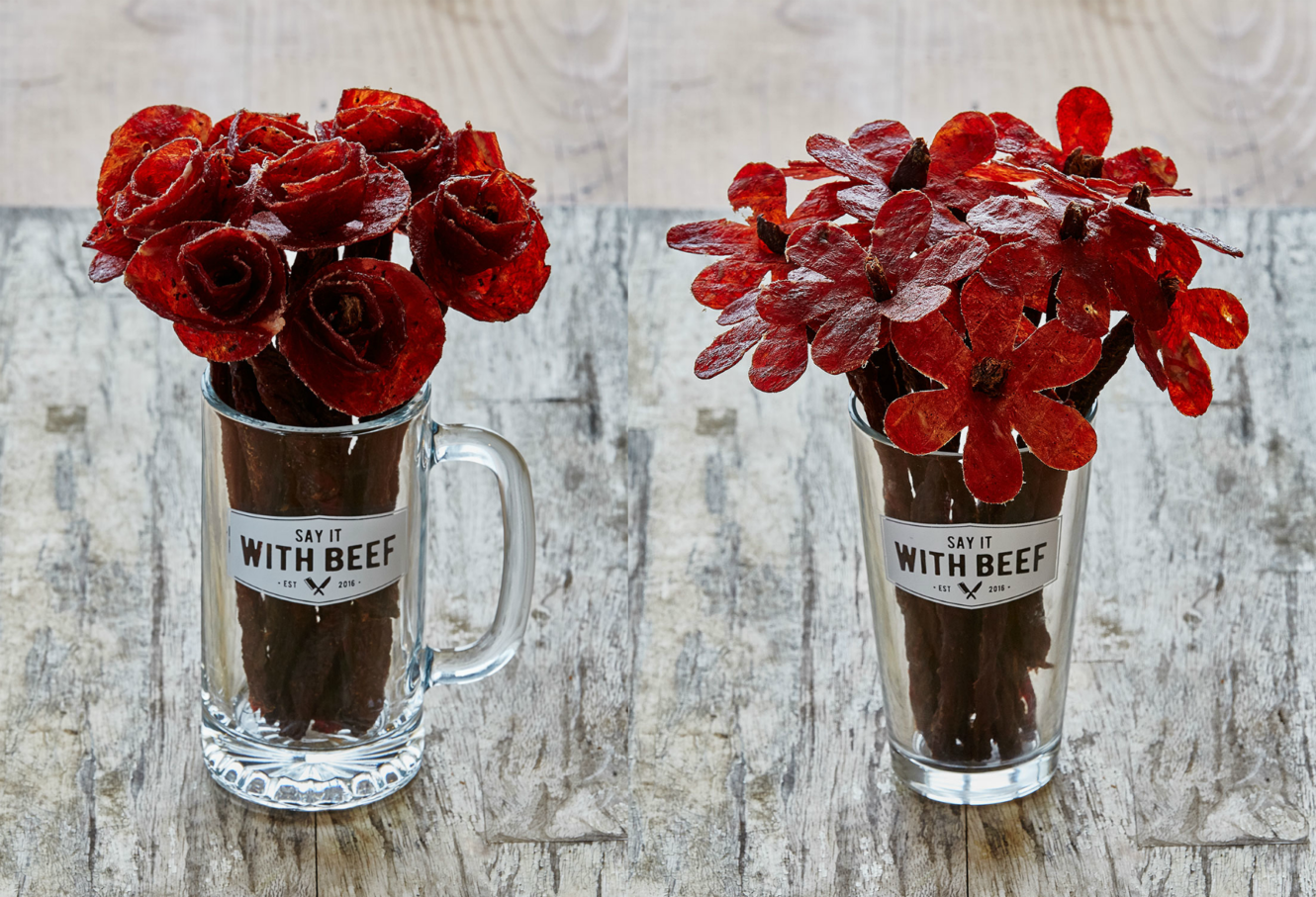 Image of Say It With Beef – Jerky Roses & Daisies