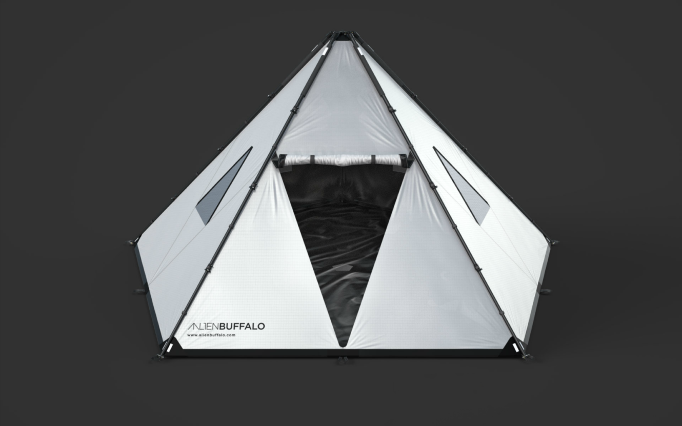 Image of Triangular Pyramid-like Dwelling – Alien Buffalo Tent